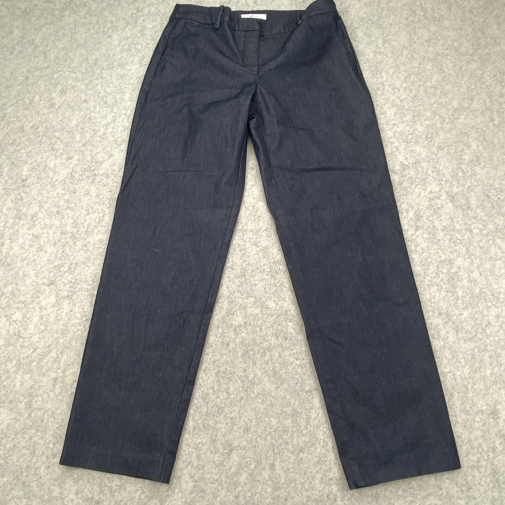 LOFT Pants Womens 8T (31x29) Blue Denim Riviera Slim Ankle Straight Stretch